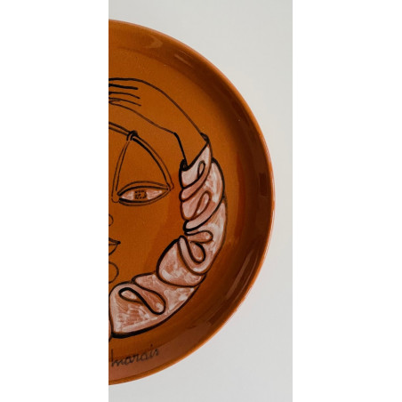 Jean Marais Vallauris "Balance" ceramic plate