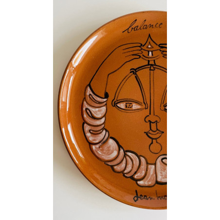 Jean Marais Vallauris "Balance" ceramic plate