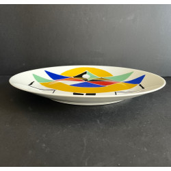 "Carnival" Limoges porcelain dish by Sonia Delaunay Edition Artcurial