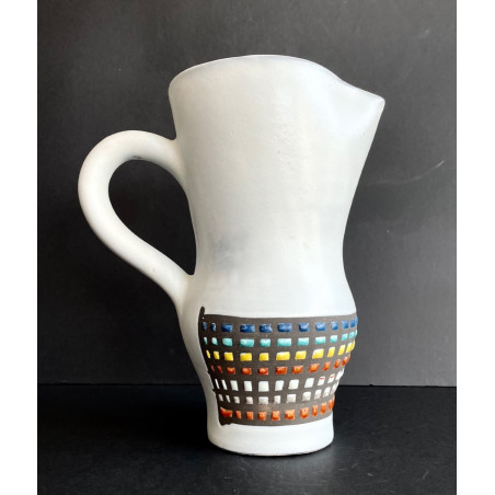 Earthenware pitcher vase by Roger Capron Vallauris 60s
