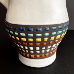 Earthenware pitcher vase by Roger Capron Vallauris 60s