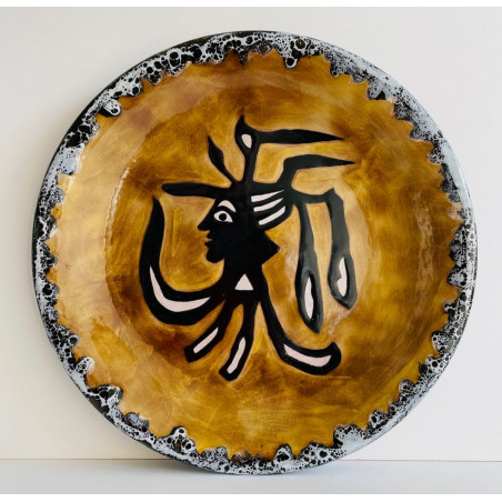 Ceramic plate by Jean Lurçat Sant Vicens