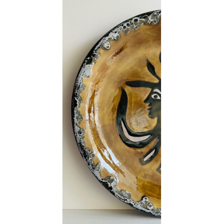 Ceramic plate by Jean Lurçat Sant Vicens