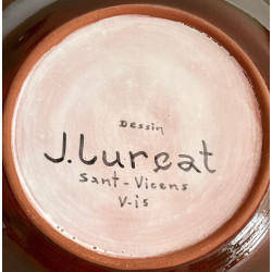 Ceramic plate by Jean Lurçat Sant Vicens