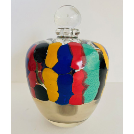 Flacon en verre par Jean-Luc Carcin 1990