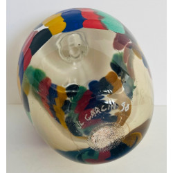 Glass bottle by Jean-Luc Carcin 1990
