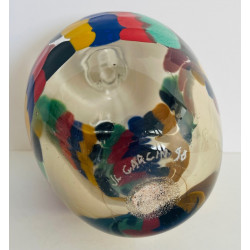Flacon en verre par Jean-Luc Carcin 1990