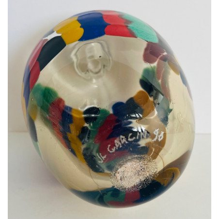 Glass bottle by Jean-Luc Carcin 1990