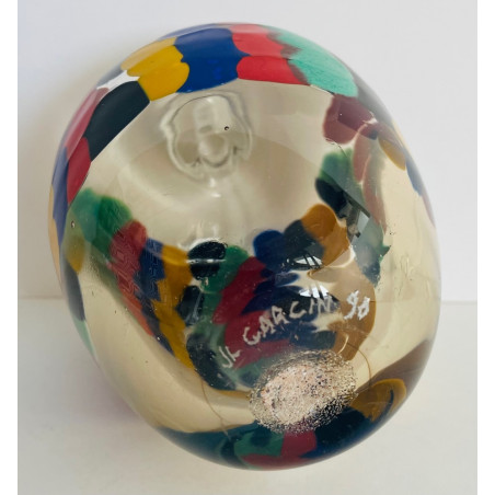Flacon en verre par Jean-Luc Carcin 1990