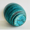 Large  blue vase Accolay "Gauloise" series