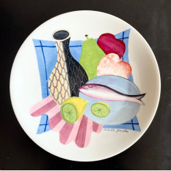 Decorative plate Colette Guéden for Primavera Limoges