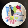 Decorative plate Colette Guéden for Primavera Limoges