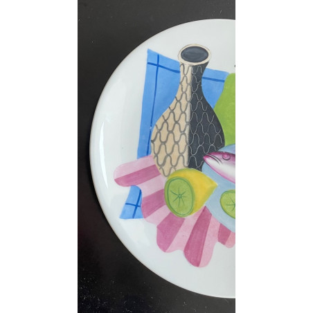 Decorative plate Colette Guéden for Primavera Limoges