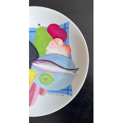 Decorative plate Colette Guéden for Primavera Limoges