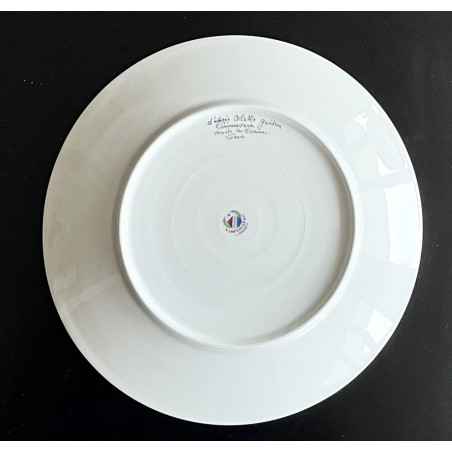 Decorative plate Colette Guéden for Primavera Limoges