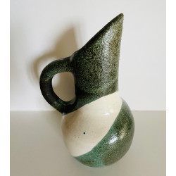 Stoneware pitcher Gilbert Valentin Les Archanges Vallauris