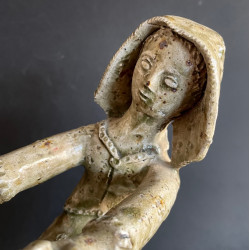 "young Dancers" Sandstone Sculpture La Borne J.lerat 1950