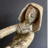"young Dancers" Sandstone Sculpture La Borne J.lerat 1950