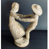 "young Dancers" Sandstone Sculpture La Borne J.lerat 1950