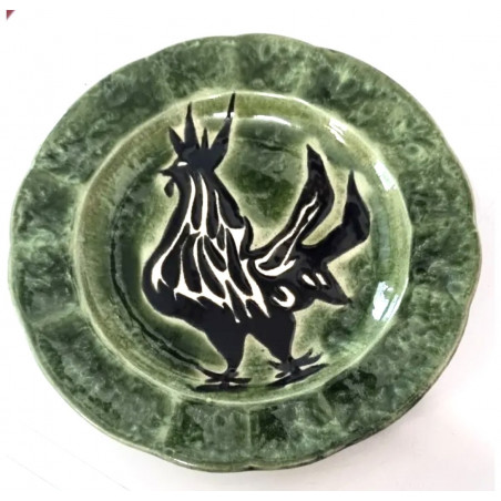 Ceramic Rooster Plate by Jean Lurçat Sant Vicens