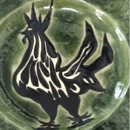 Ceramic Rooster Plate by Jean Lurçat Sant Vicens