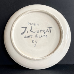 Assiette au Coq Céramique de Jean Lurçat Sant Vicens