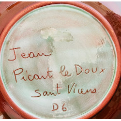 Assiette en céramique Jean Picart le Doux Sant Vicens