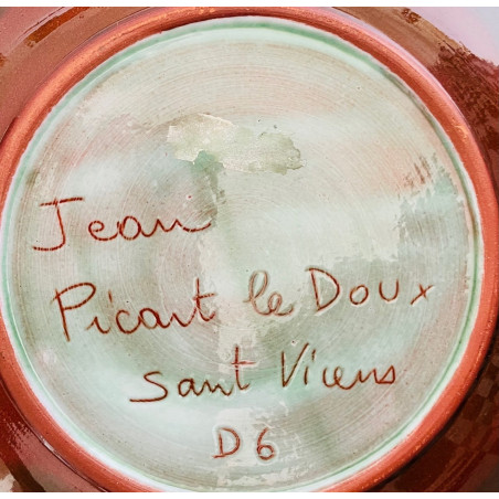 Assiette en céramique Jean Picart le Doux Sant Vicens