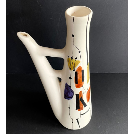 Earthenware "whisky" bottle by Roger Capron Vallauris