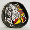 Large ceramic dish drawing by Jean Lurçat Sant Vicens