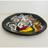 Large ceramic dish drawing by Jean Lurçat Sant Vicens