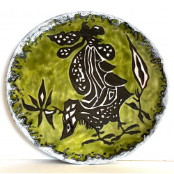 Large Ceramic Dish By Jean...