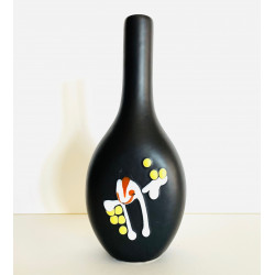 Ceramic Bottle André Baud Vallauris 60s