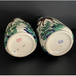 Pair of art deco vases Boch Frères kéramis Charles Catteau