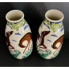 Pair of art deco vases Boch Frères kéramis Charles Catteau