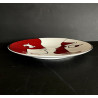 "Carnival" porcelain dish designed by Jean Cocteau Couleuvre factory