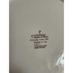 "Carnival" porcelain dish designed by Jean Cocteau Couleuvre factory