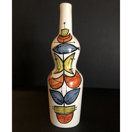 Large Earthenware Bottle By Roger Capron Vallauris
