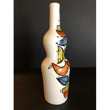 Large Earthenware Bottle By Roger Capron Vallauris
