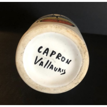 Large Earthenware Bottle By Roger Capron Vallauris