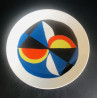 "Windsor" assiette par Sonia Delaunay en porcelaine Édition limitée Artcurial 1976