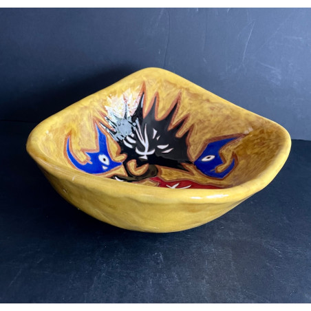 Large Earthenware Cup By Jean Lurçat In Sant Vicens