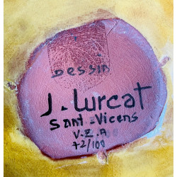 Large Earthenware Cup By Jean Lurçat In Sant Vicens