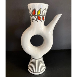 Earthenware "Rum" bottle by Roger Capron Vallauris