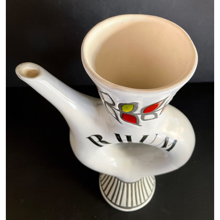 Earthenware "Rum" bottle by Roger Capron Vallauris