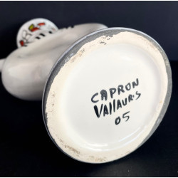 Earthenware "Rum" bottle by Roger Capron Vallauris