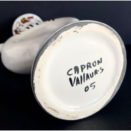 Earthenware "Rum" bottle by Roger Capron Vallauris
