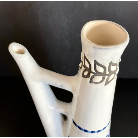 Earthenware bottle by Roger Capron, Vallauris