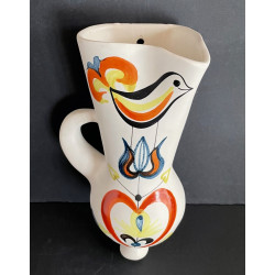 Flower vase with Bird By...