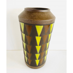 Danish Design Stoneware Vase Günther Praschak For Knabstrup, 1960